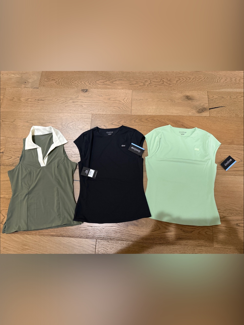 Good Good golf Women’s Tee Trio - Olive, Black & bright Mint